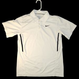 Nike Youth Dri-Fit Tennis Polo Shirt XL White